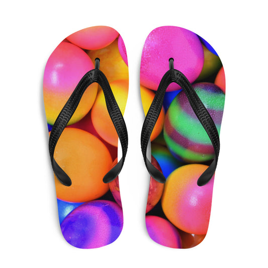 Easter Eggs Comes in many bright Colours! Unisex Flip Flops