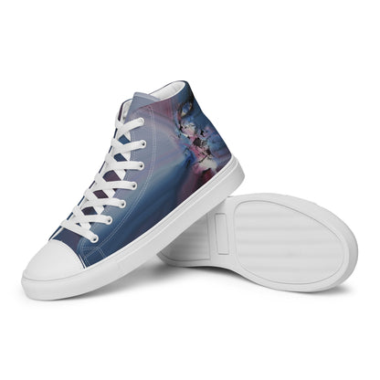 Fading Girl high top canvas shoes