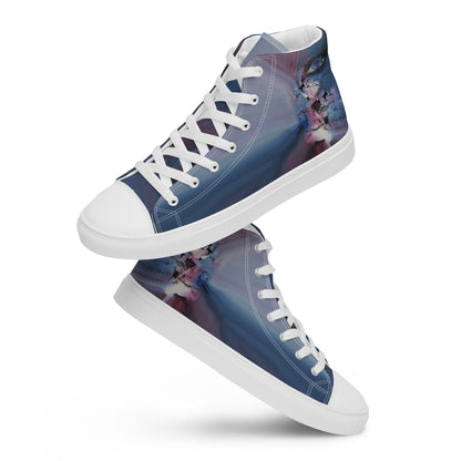 Fading Girl high top canvas shoes