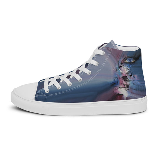 Fading Girl high top canvas shoes
