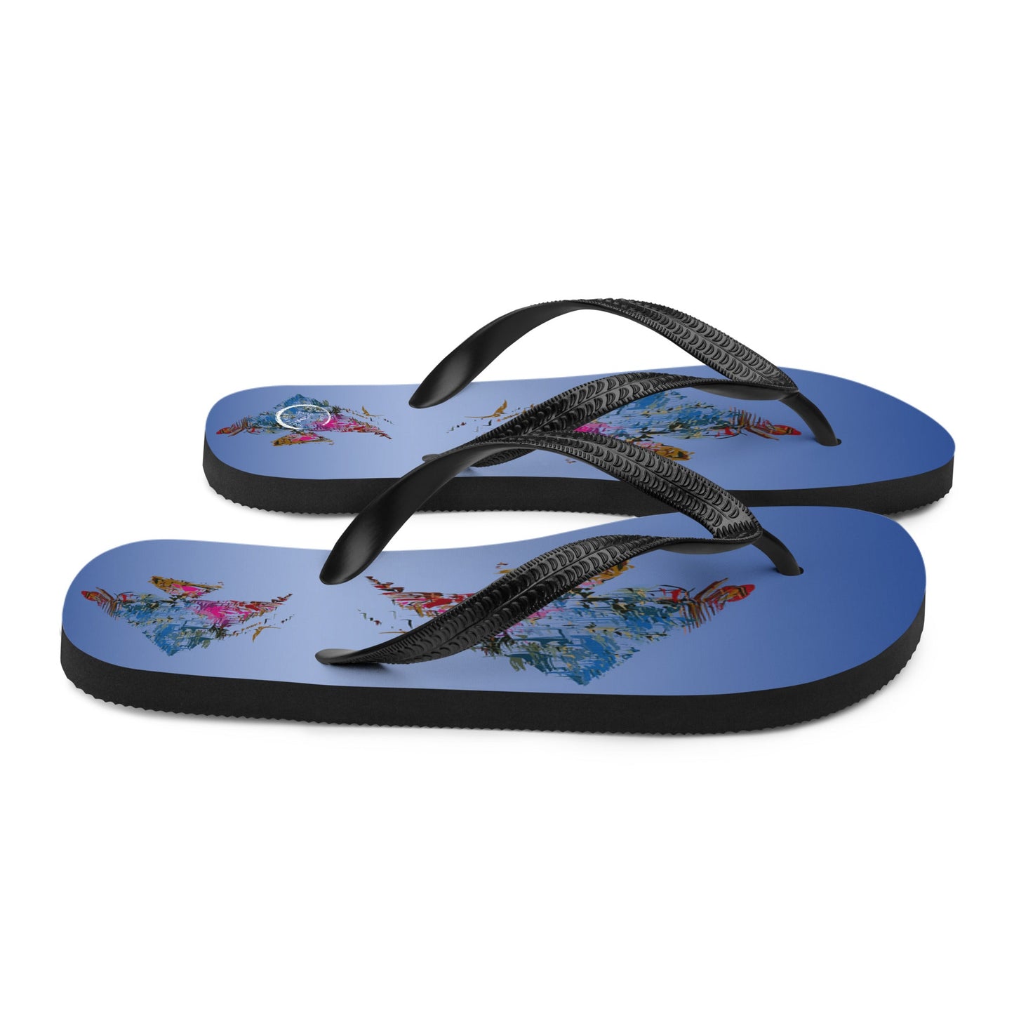 Fish in a Painting Flip-Flops