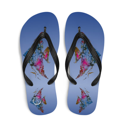 Fish in a Painting Flip-Flops