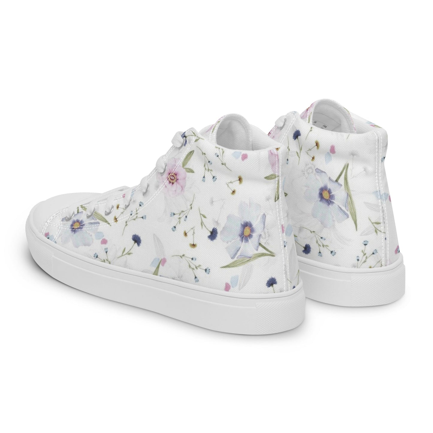 Flowery - Women’s high top canvas shoes