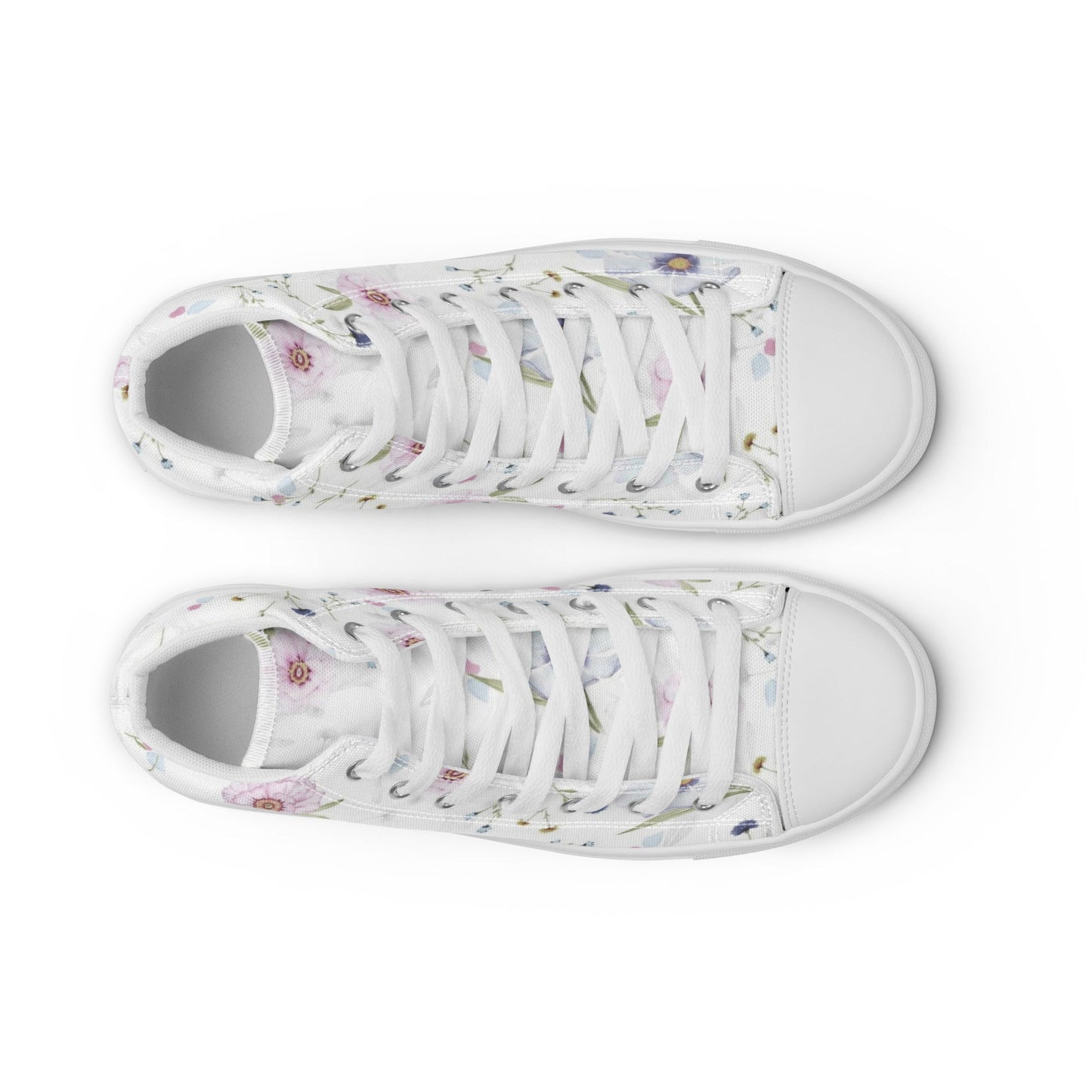 Flowery - Women’s high top canvas shoes