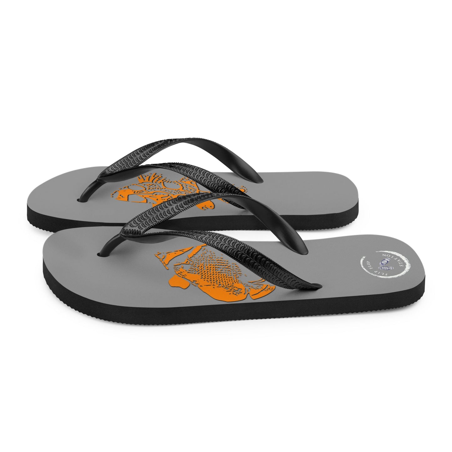 Fossil Fish Flip-Flops