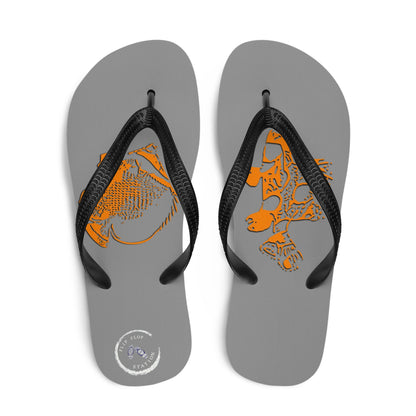 Fossil Fish Flip-Flops