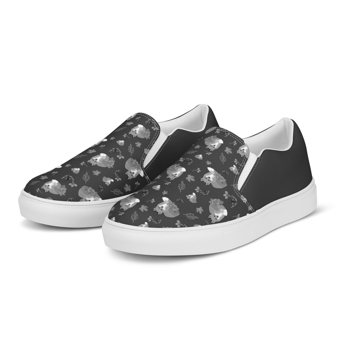 Foxes in the forest Men’s slip-on canvas shoes