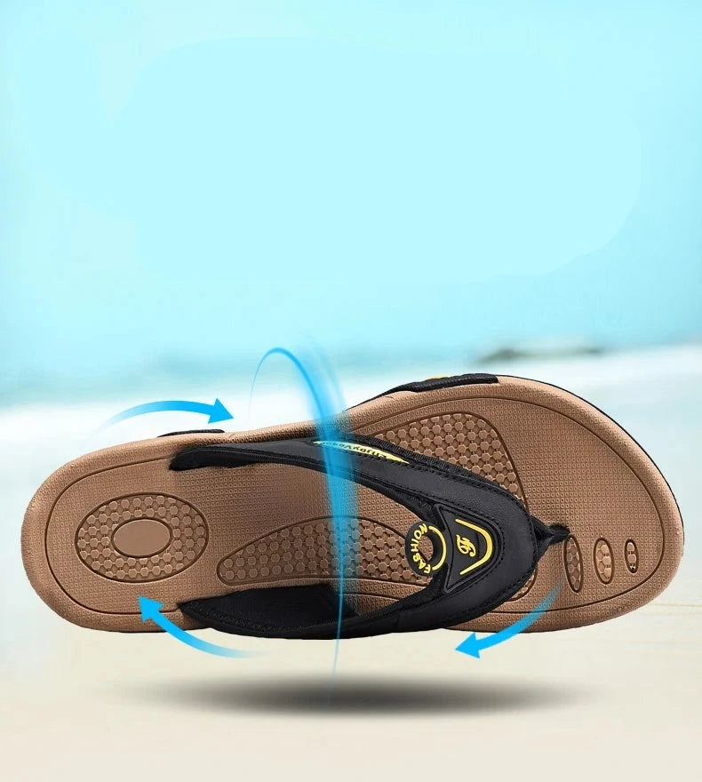 Genuine Leather Men's Flip Flops Designs