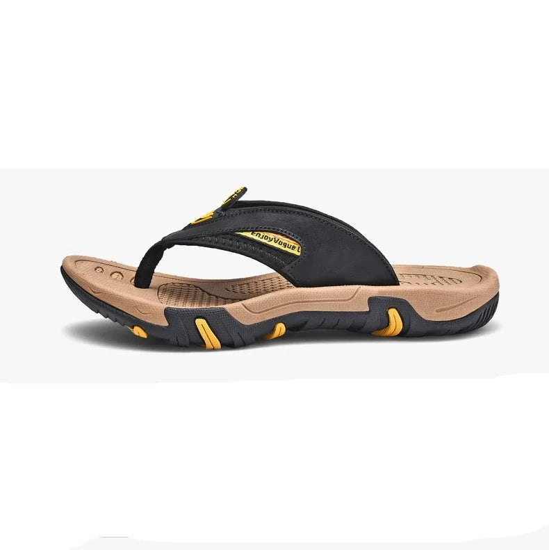 Genuine Leather Men's Flip Flops Designs