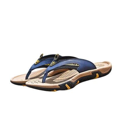 Genuine Leather Men's Flip Flops Designs