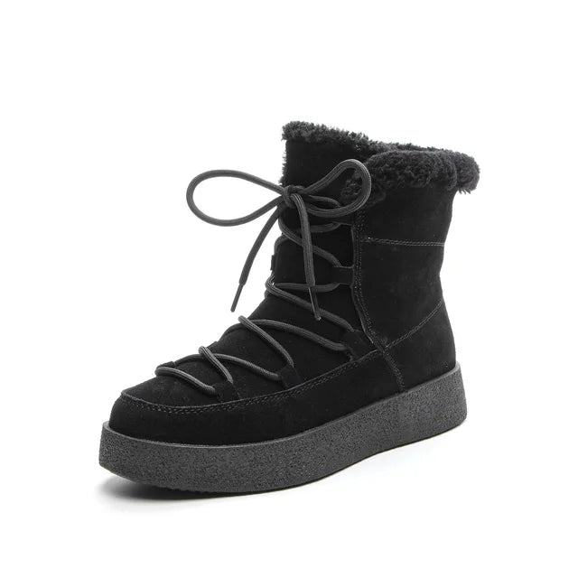 Genuine Suede Women's Winter Boots