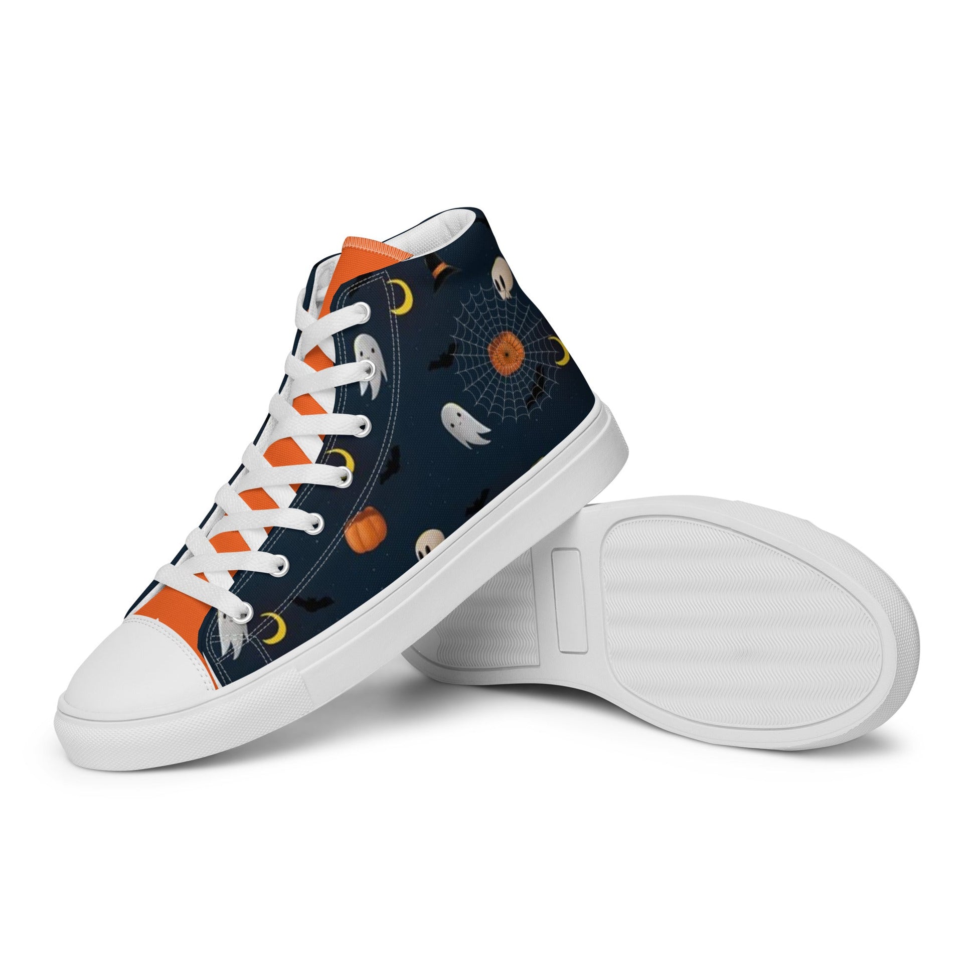 Ghostly High Tops - Women’s high top canvas shoes