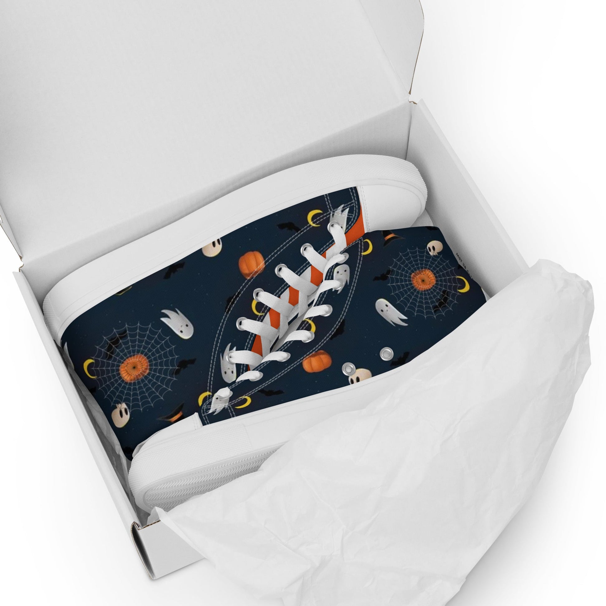 Ghostly High Tops - Women’s high top canvas shoes