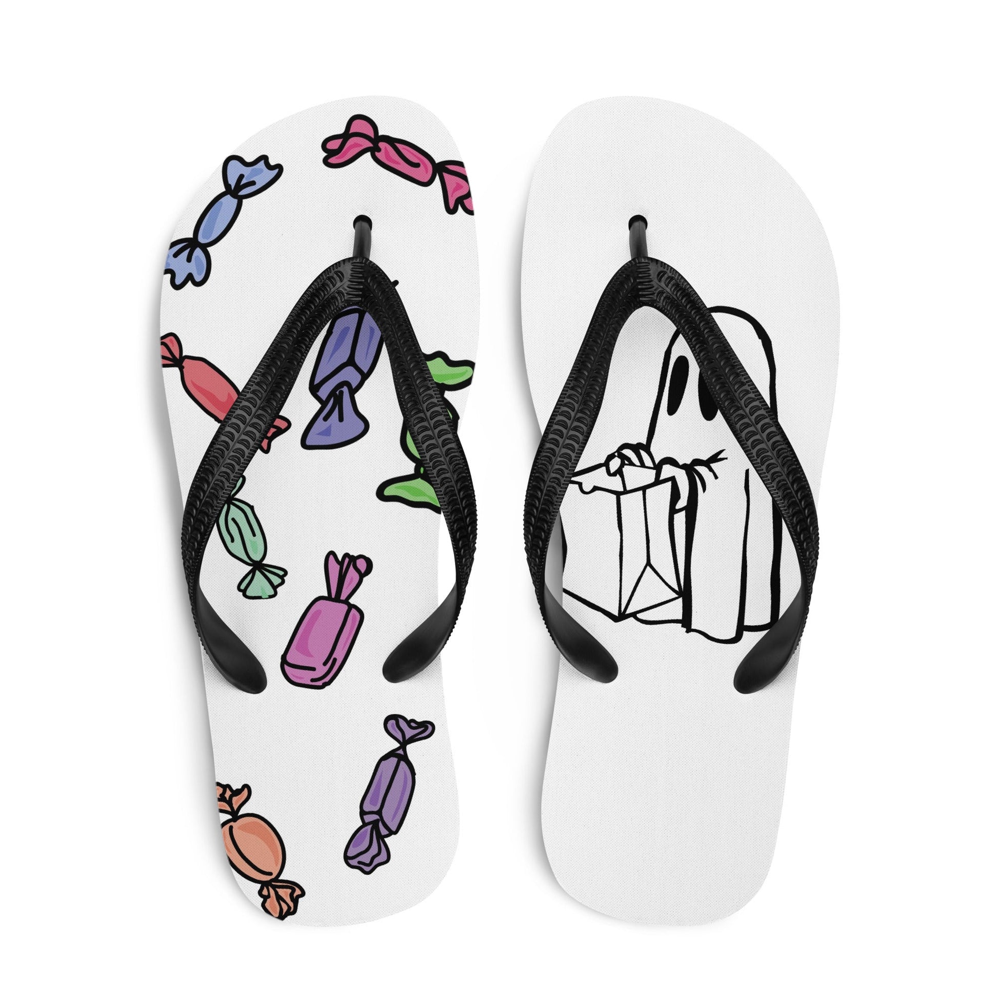 Ghostly trick, Ghostly treat Flip-Flop Design