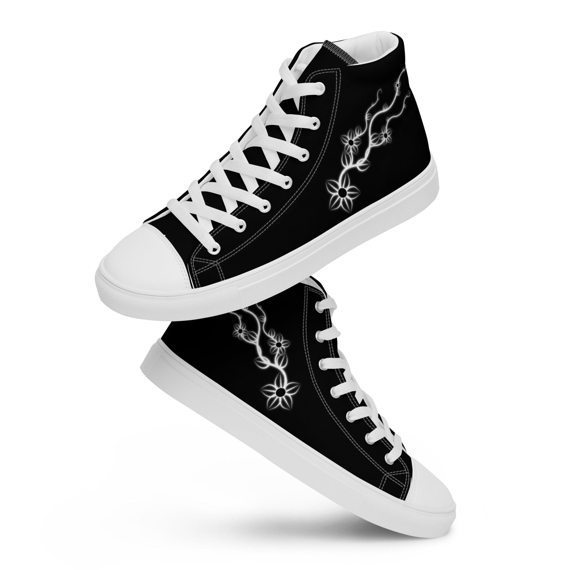 Glowing Ivy high top canvas shoes