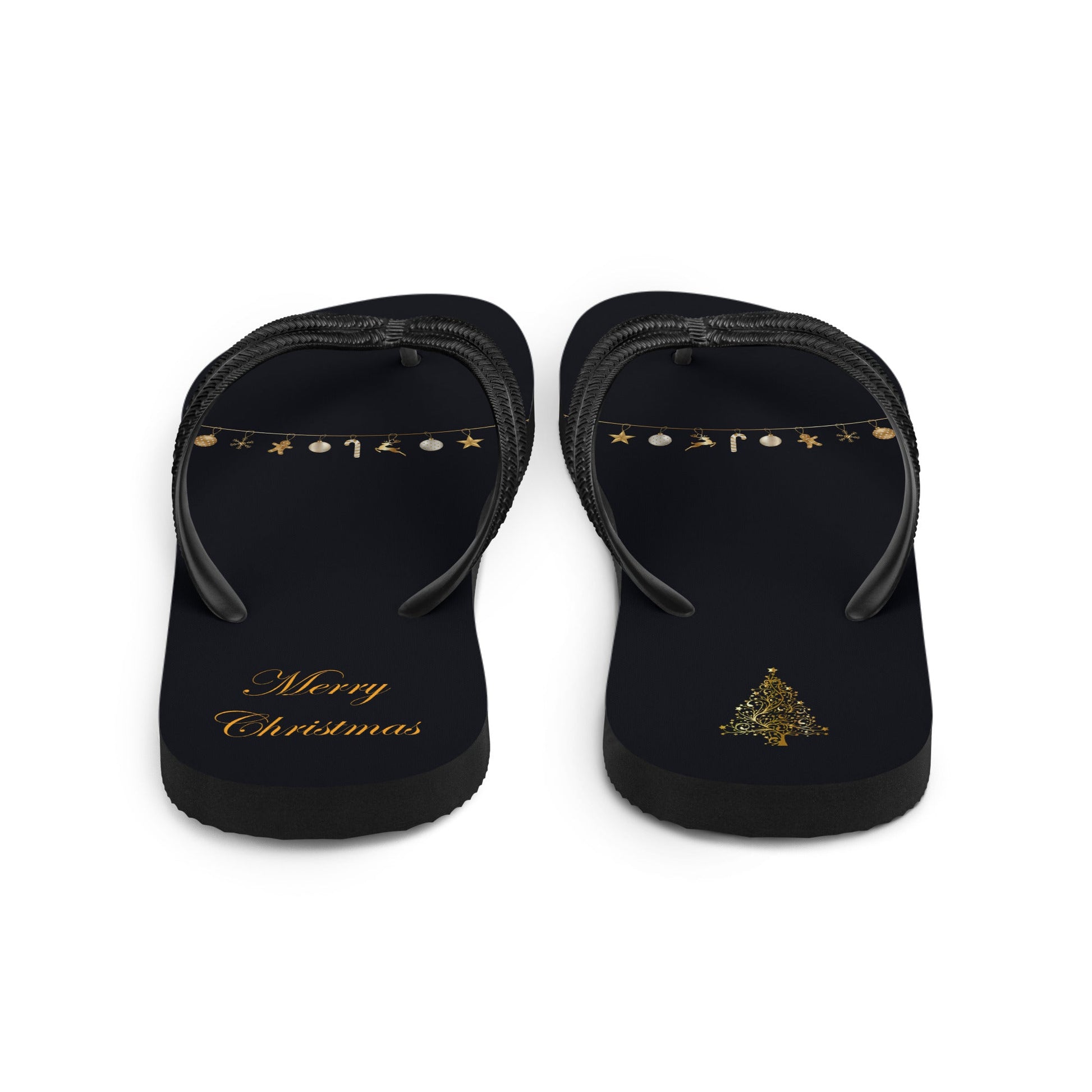 Golden Deco Flip-Flops