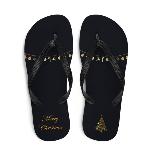 Golden Deco Flip-Flops