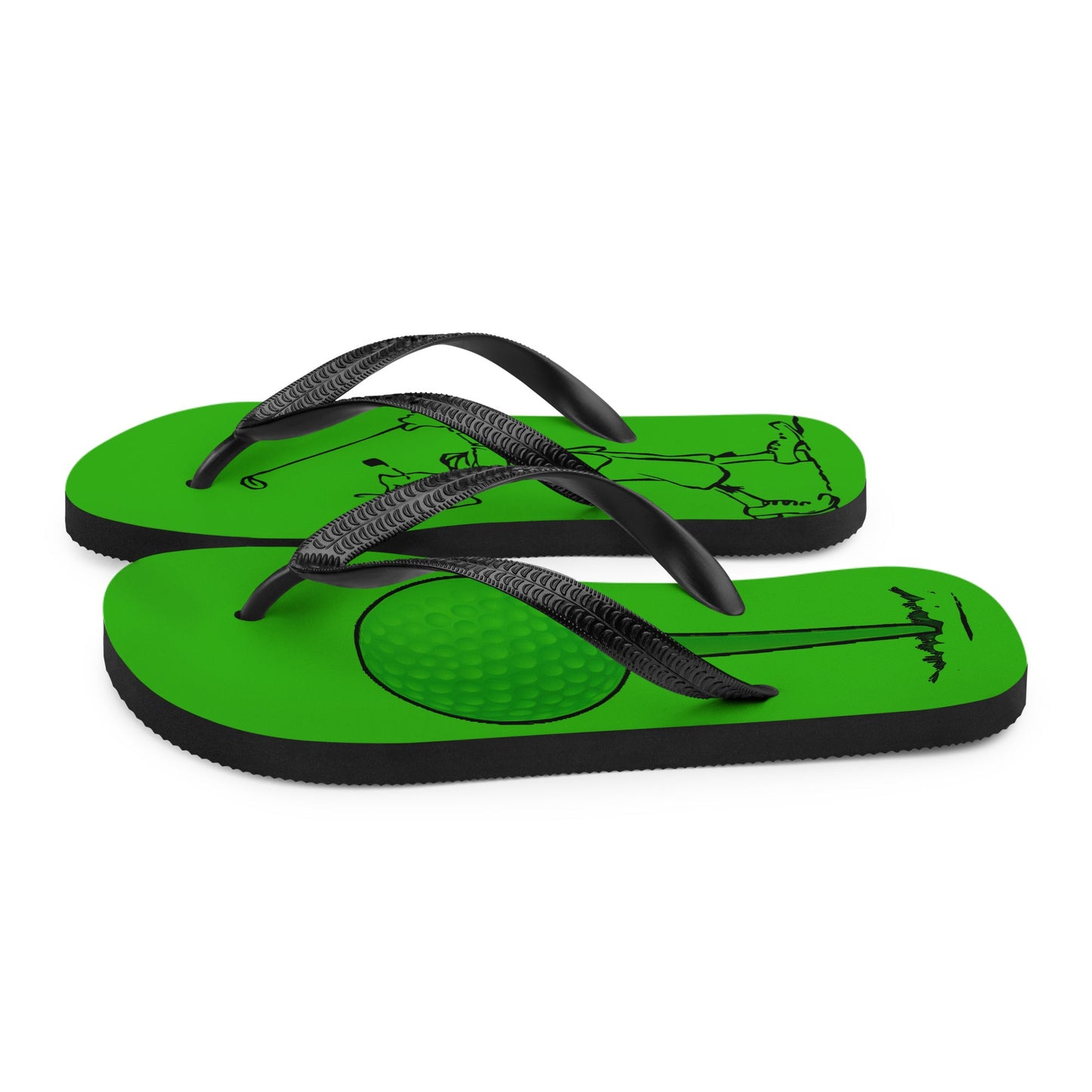 Golf Hole in One Flip-Flops