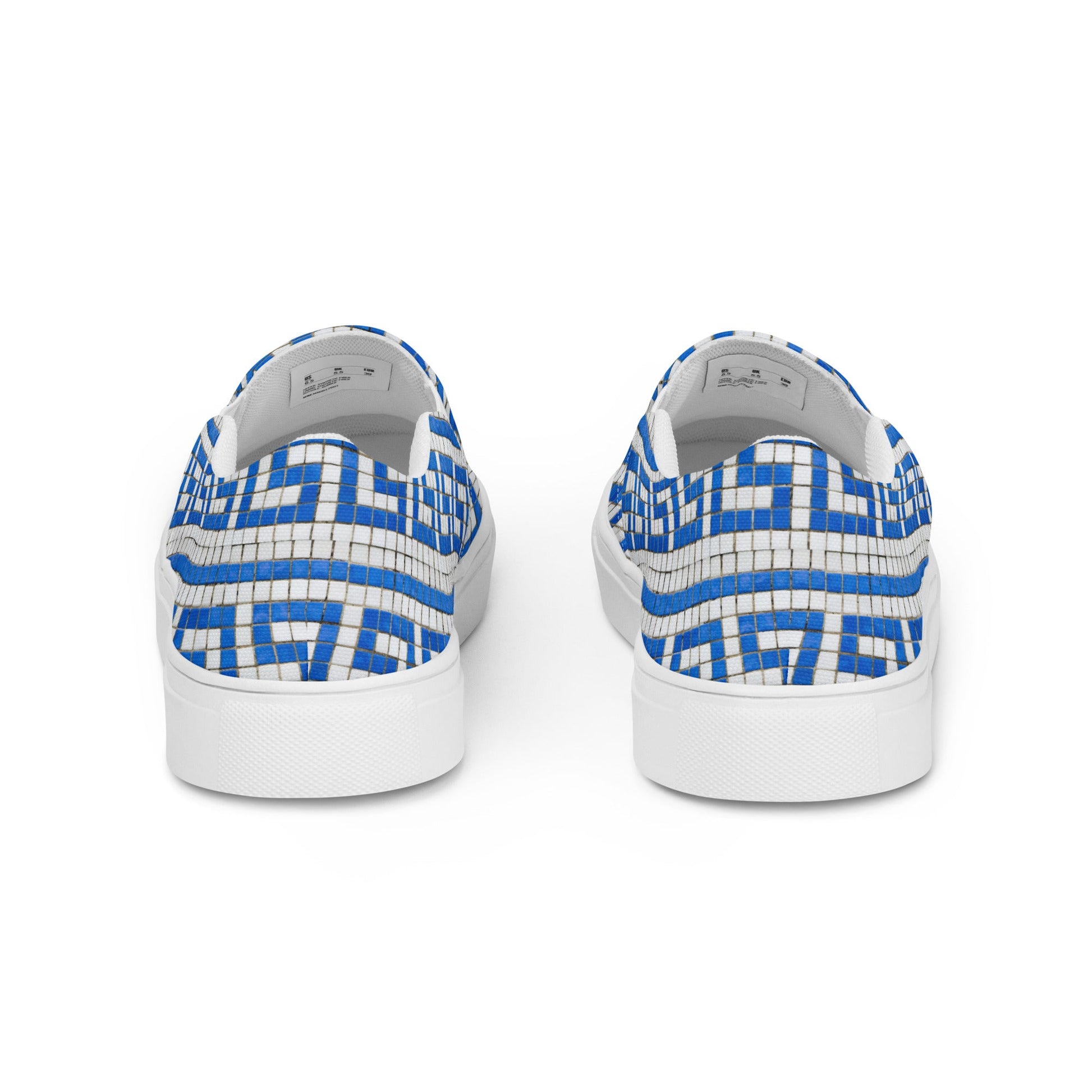 Grecian Banners - Women’s slip-on canvas shoes