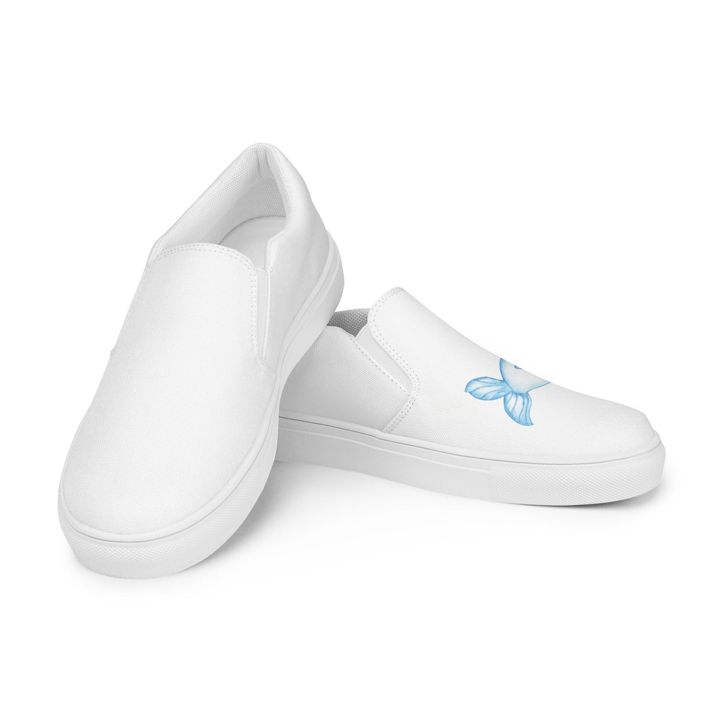 Grecian Fish - Women’s slip-on canvas shoes