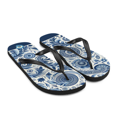 Grecian Tiles Flip Flop Designs