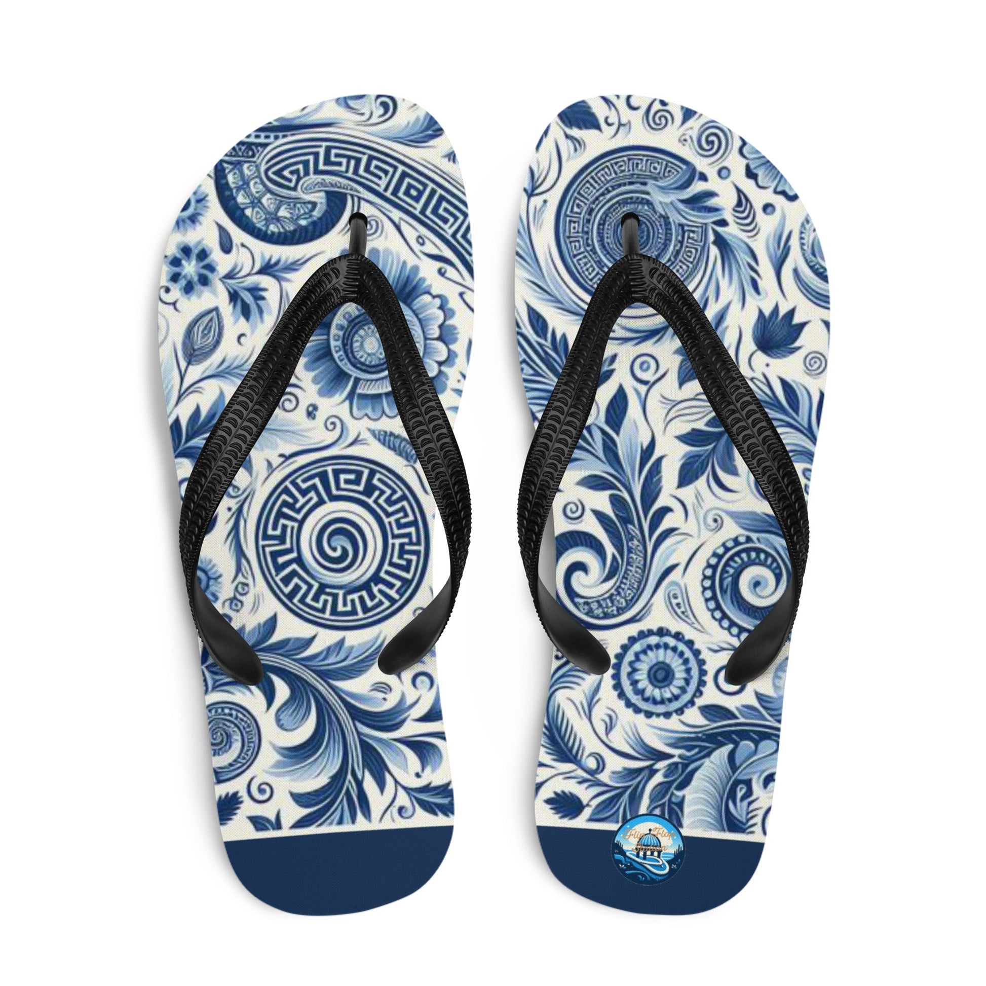 Grecian Tiles Flip Flop Designs