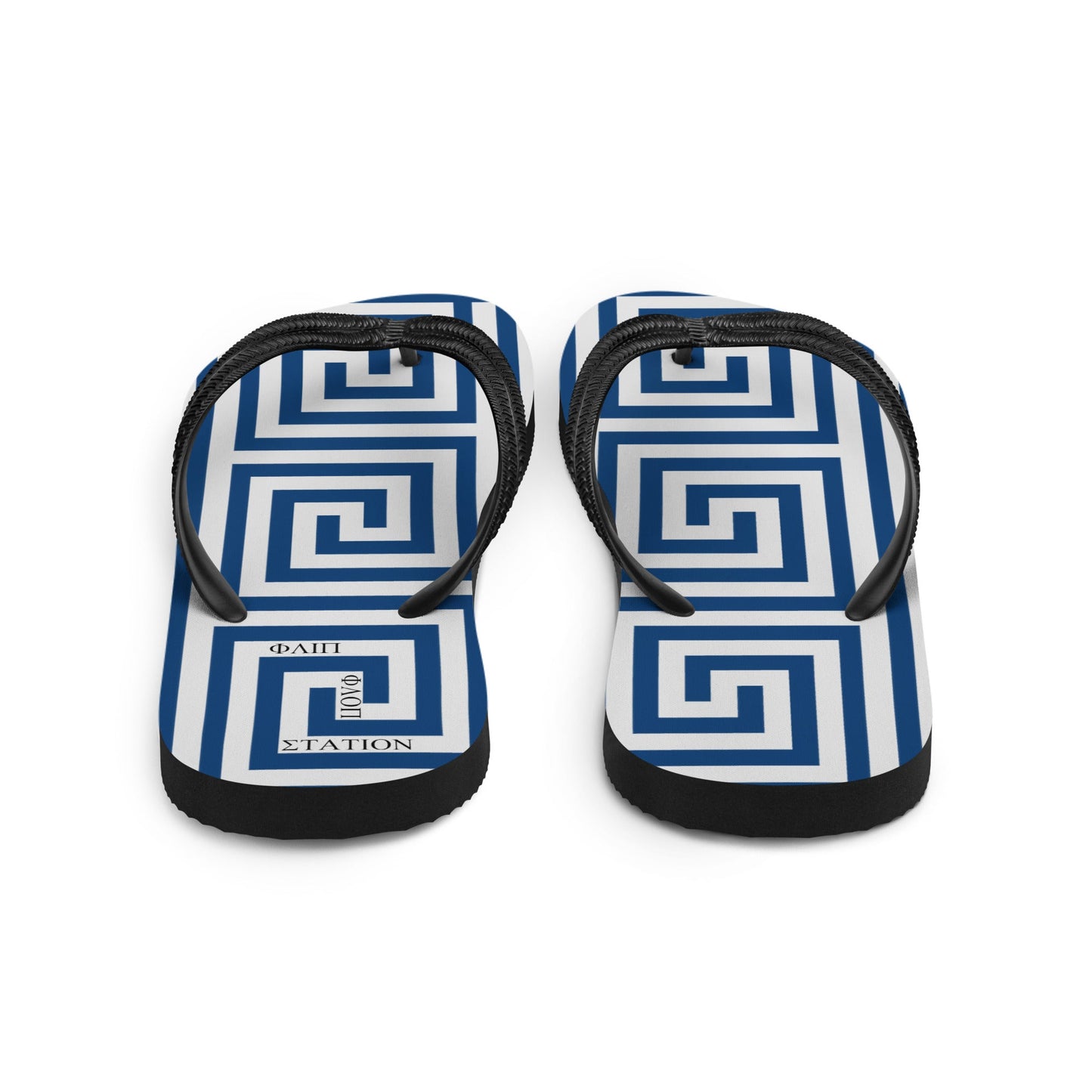 Greek Banner Flip-Flops Design