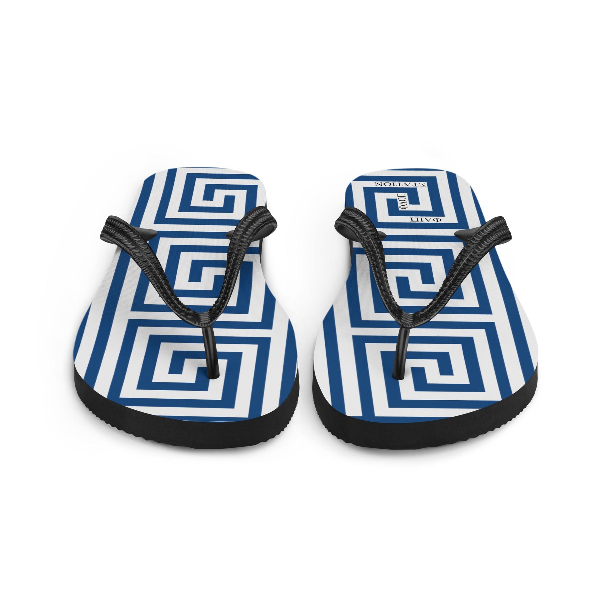 Greek Banner Flip-Flops Design