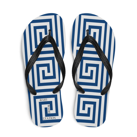 Greek Banner Flip-Flops Design