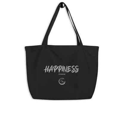 Happiness Inside Large organic tote bag