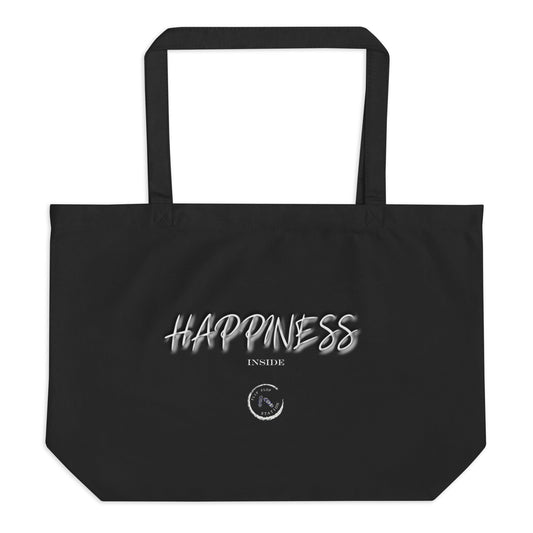 Happiness Inside Large organic tote bag