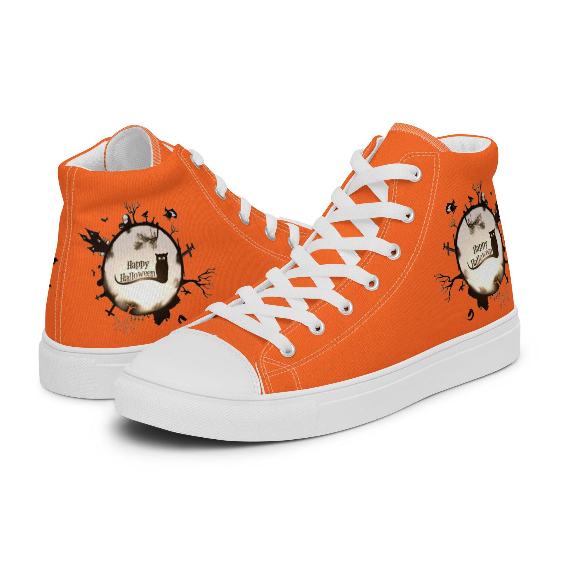 Happy Halloween - Men's high top canvas shoes