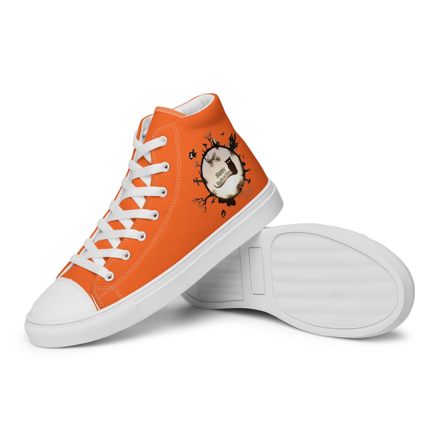 Happy Halloween - Men's high top canvas shoes