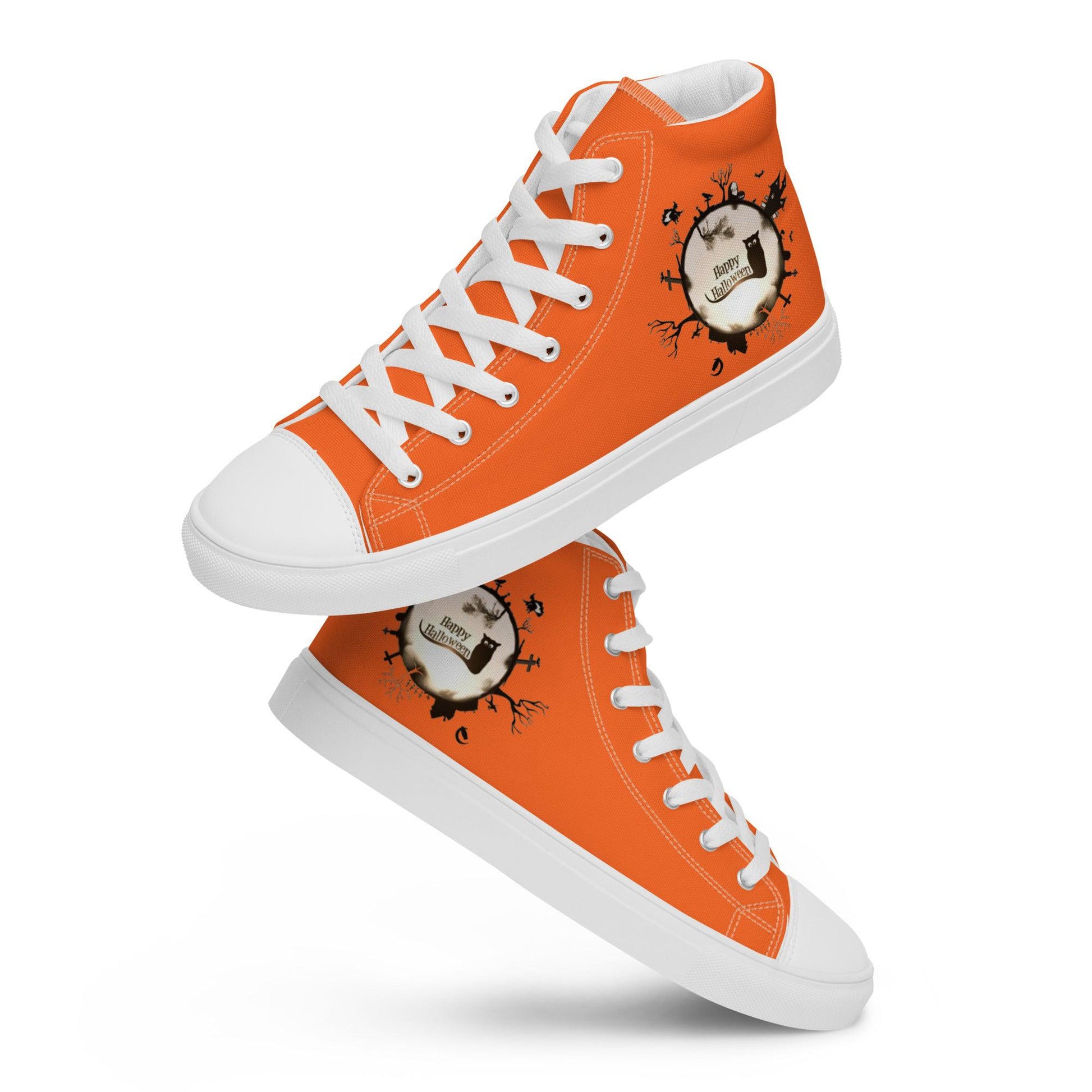 Happy Halloween - Men's high top canvas shoes