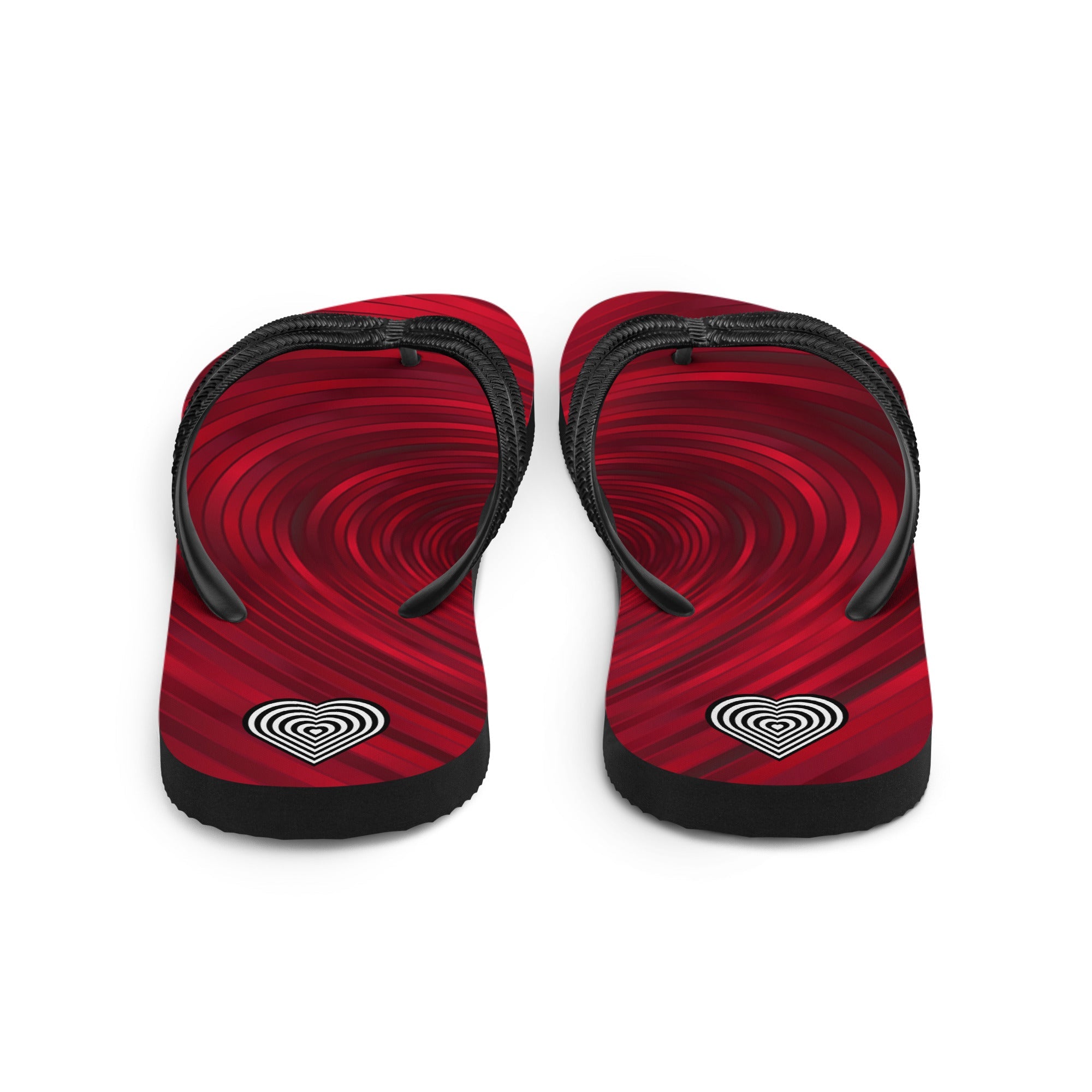 Red designer 2024 flip flops