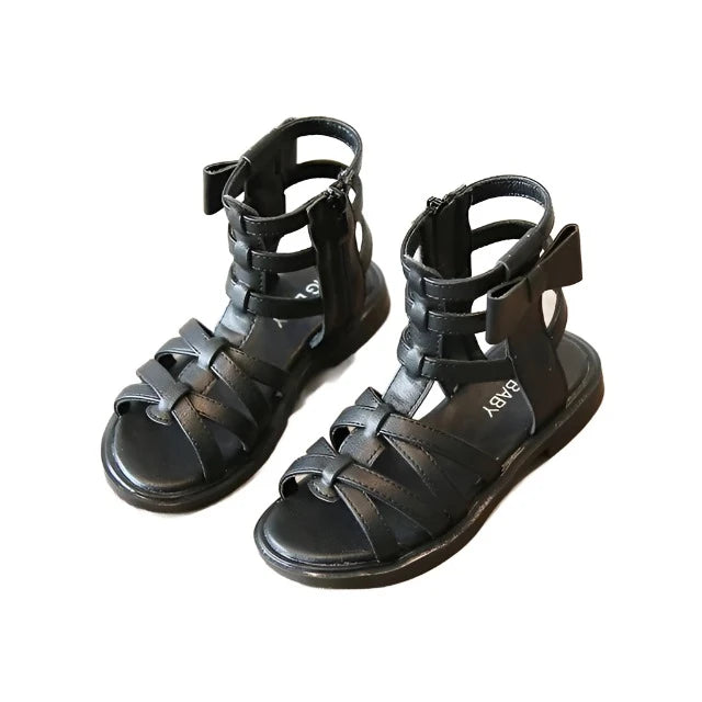 High Top Cross-tied- Girl's Gladiator Sandals