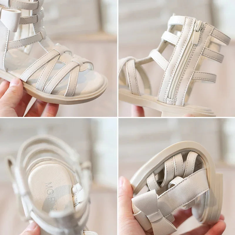 High Top Cross-tied- Girl's Gladiator Sandals