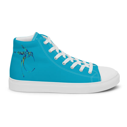 Hummingbird Glow - Women's High top Canvas Sneakers