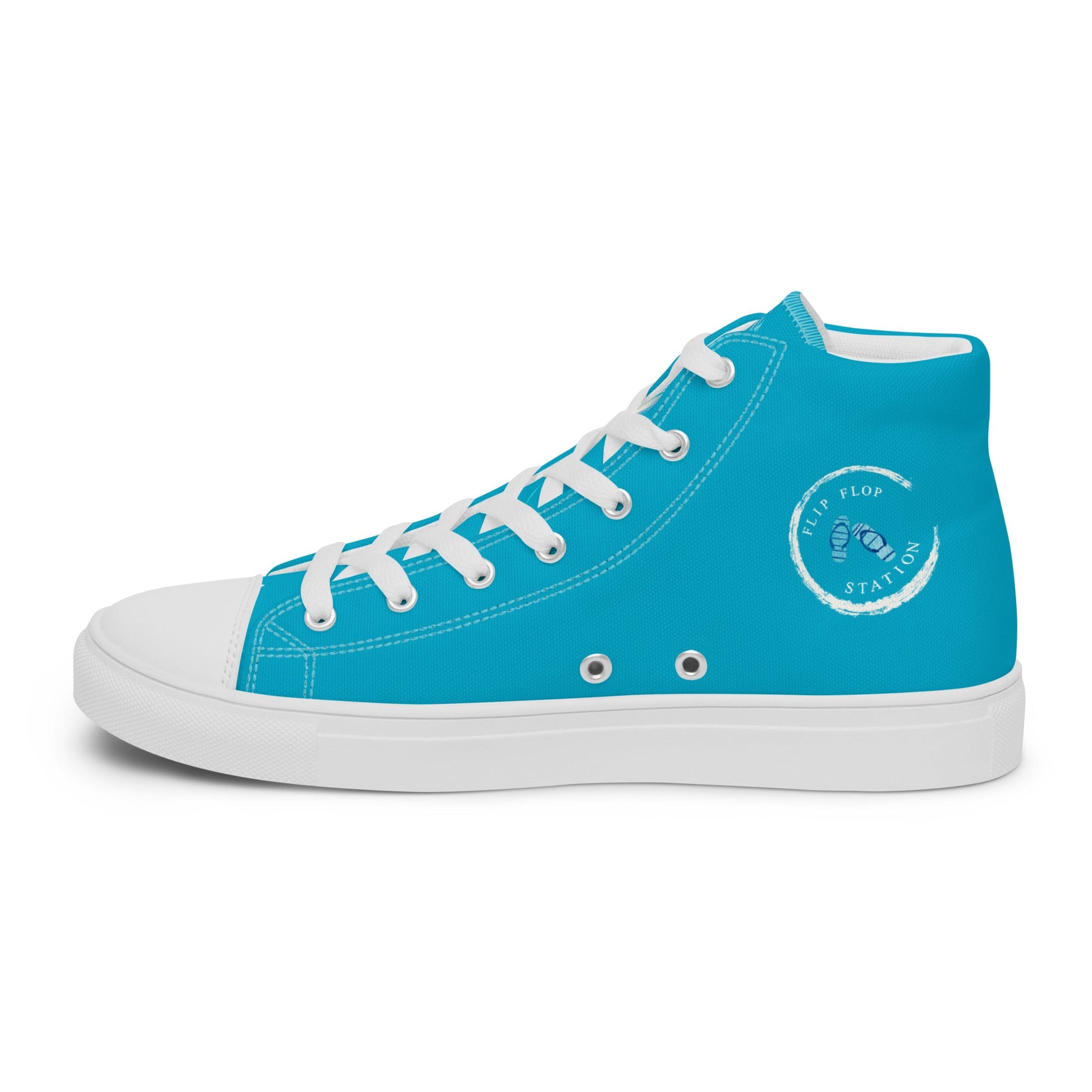 Hummingbird Glow - Women's High top Canvas Sneakers