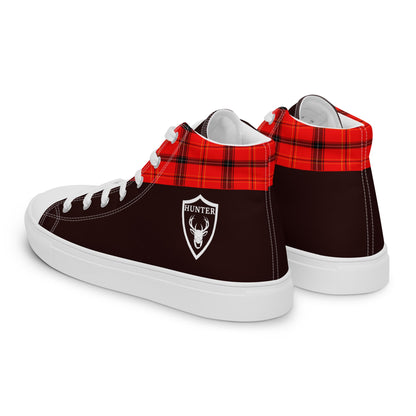 Hunter high top canvas shoes