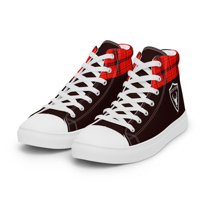 Hunter high top canvas shoes