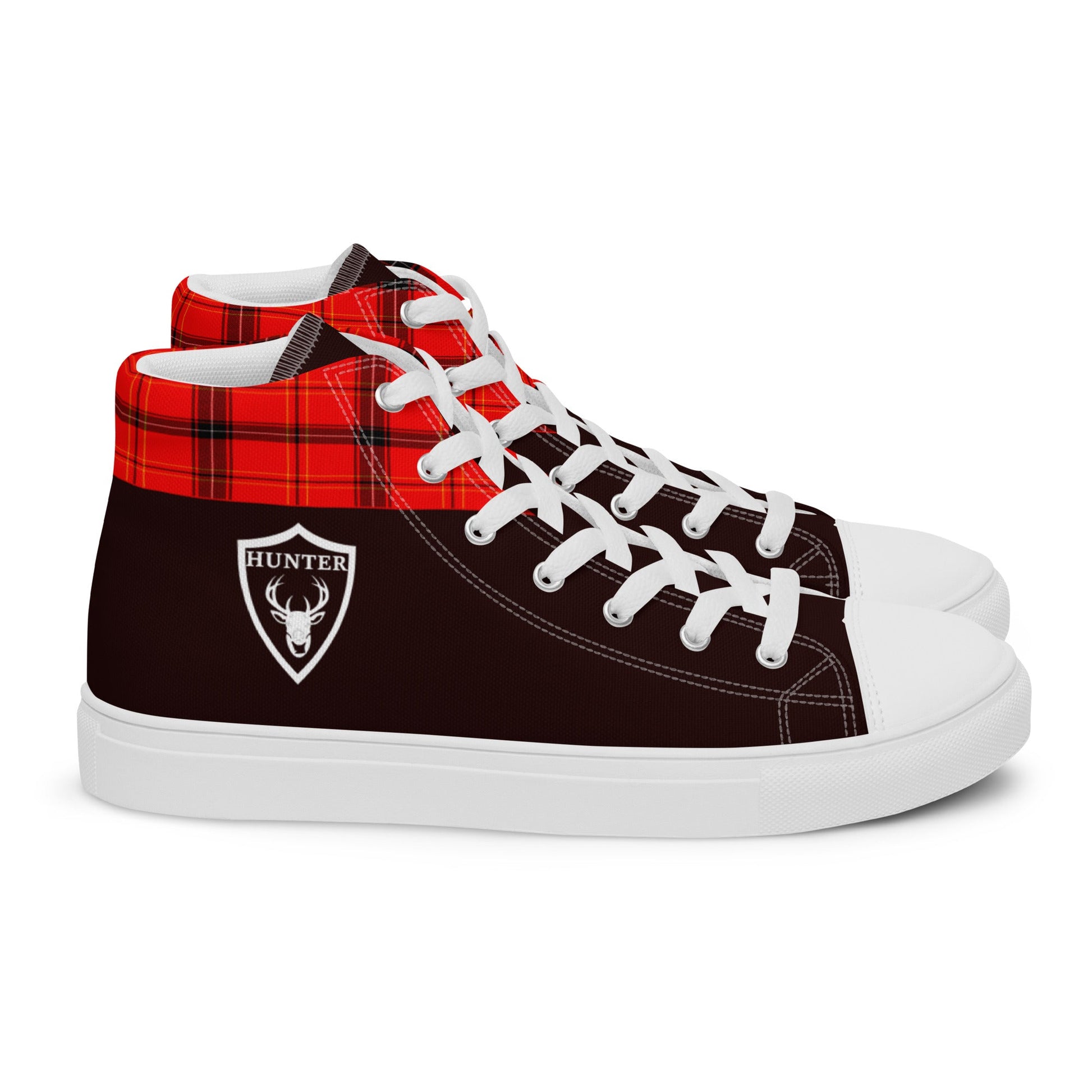 Hunter high top canvas shoes