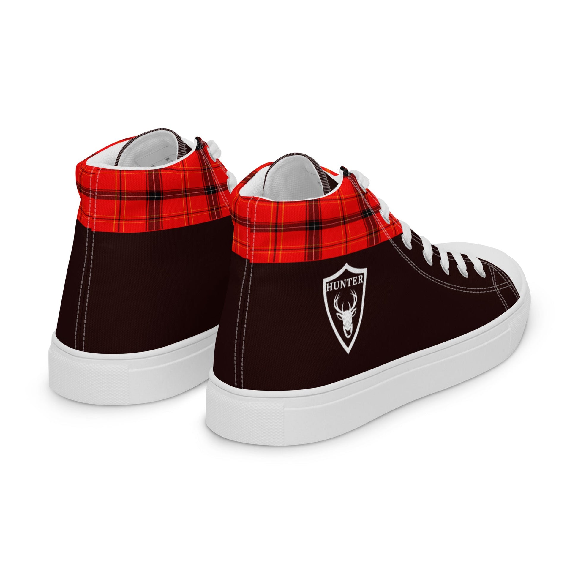 Hunter high top canvas shoes