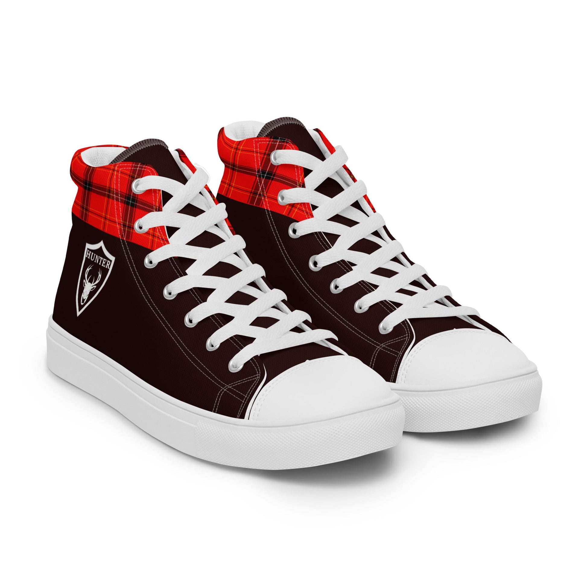 Hunter high top canvas shoes