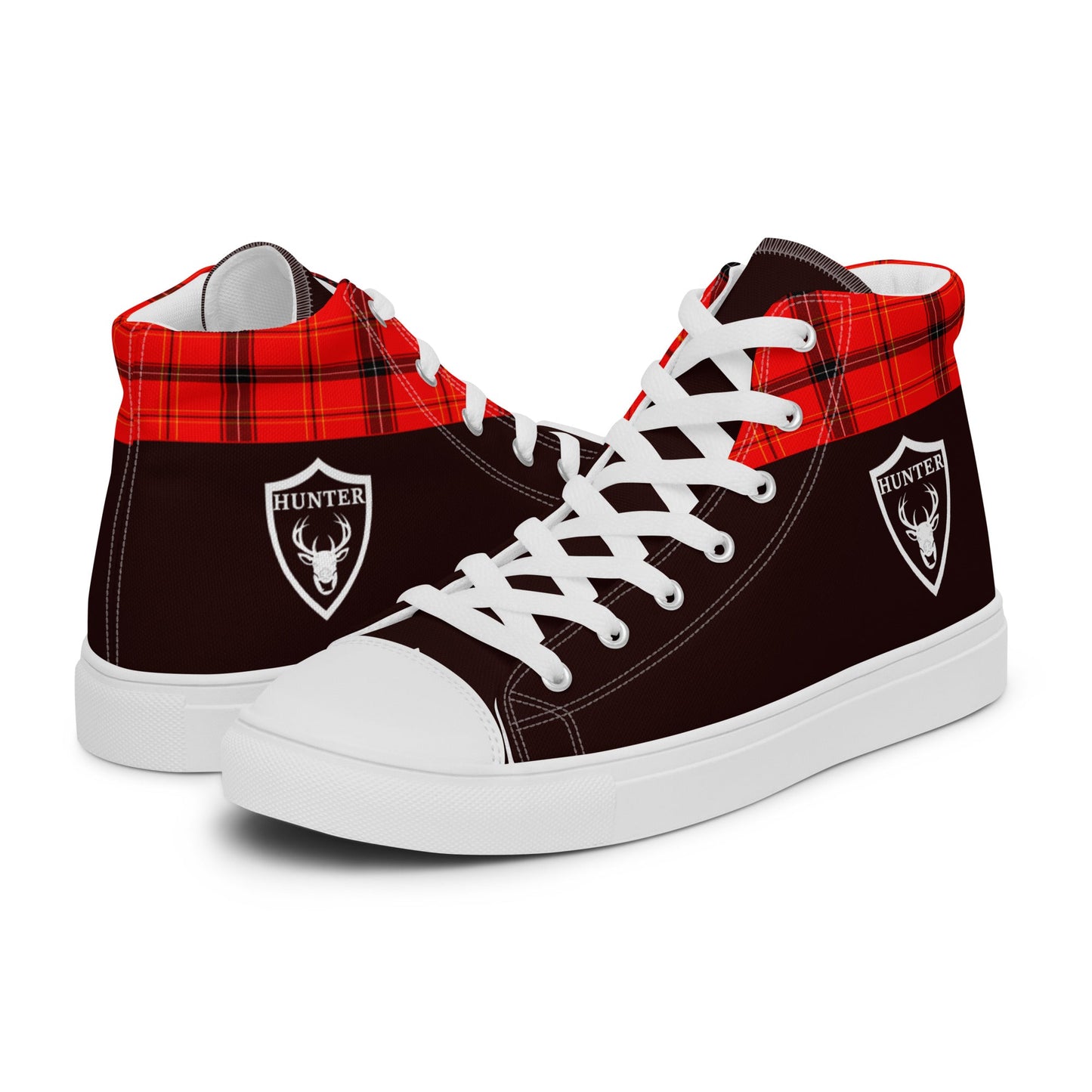 Hunter high top canvas shoes