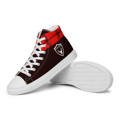 Hunter high top canvas shoes