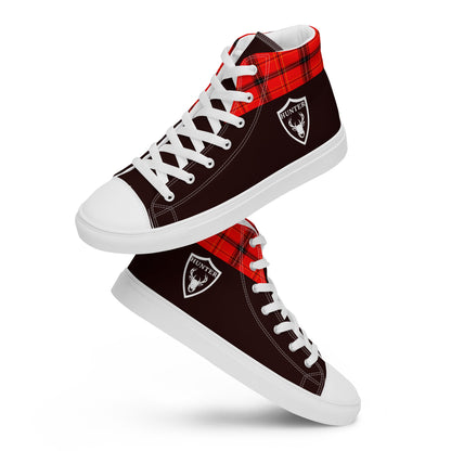 Hunter high top canvas shoes