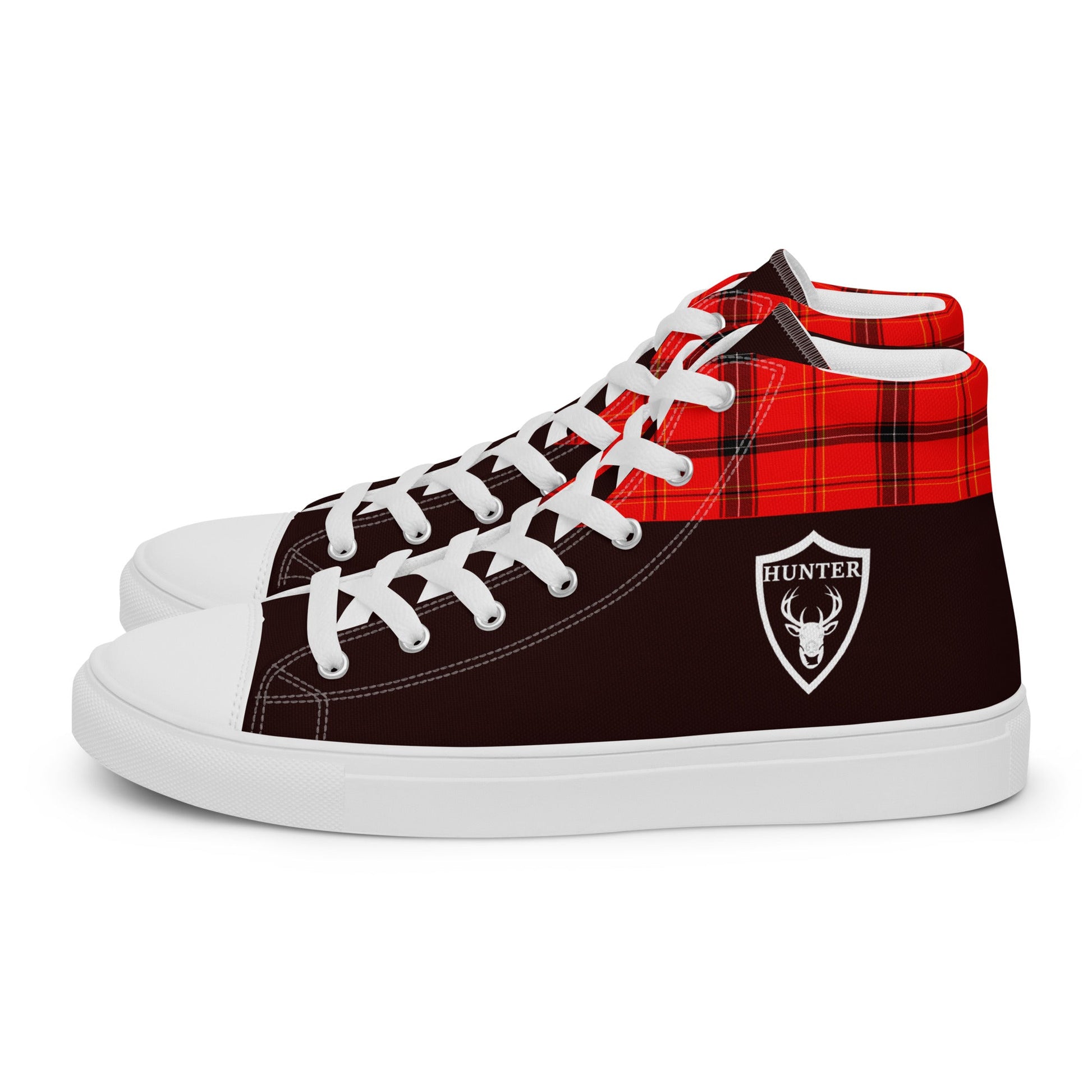 Hunter high top canvas shoes