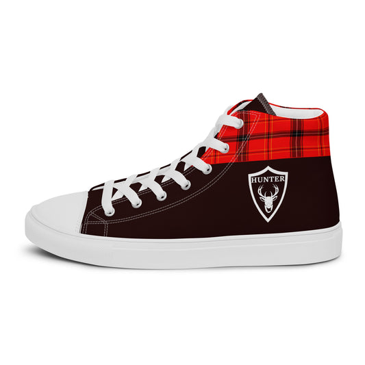 Hunter high top canvas shoes