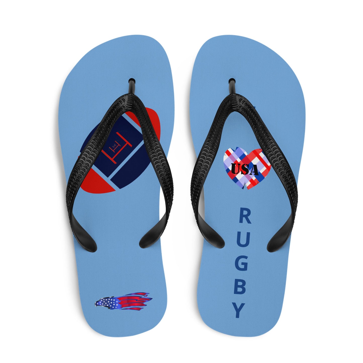 I Love Rugby Flip-Flops